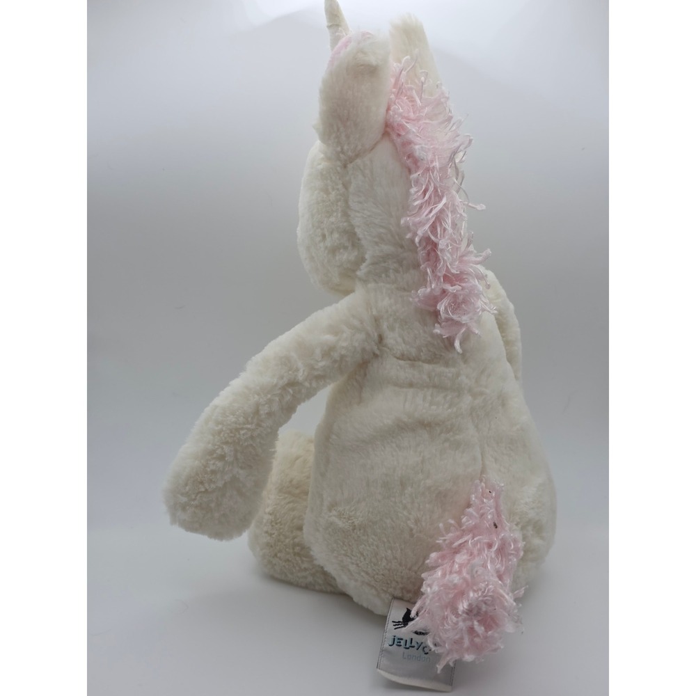 Jellycat Bashful Unicorn Plush Toy Medium White Excellent JCINC3538SH - Picture 2 of 9